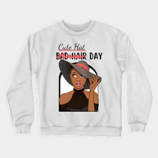 Cute Hat Day Crewneck Sweatshirt